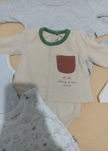 Bebek Erkek Uzun Kollu Beyaz Body - Görsel 7