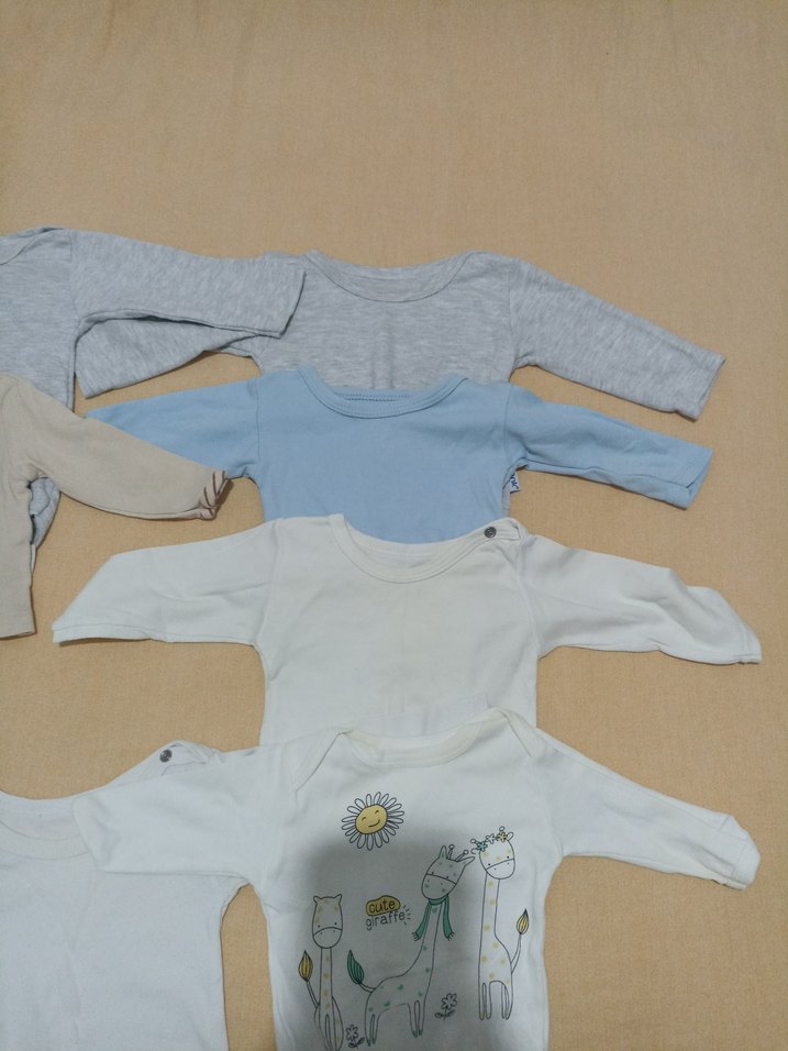 Bebek Erkek Uzun Kollu Beyaz Body - Görsel 3