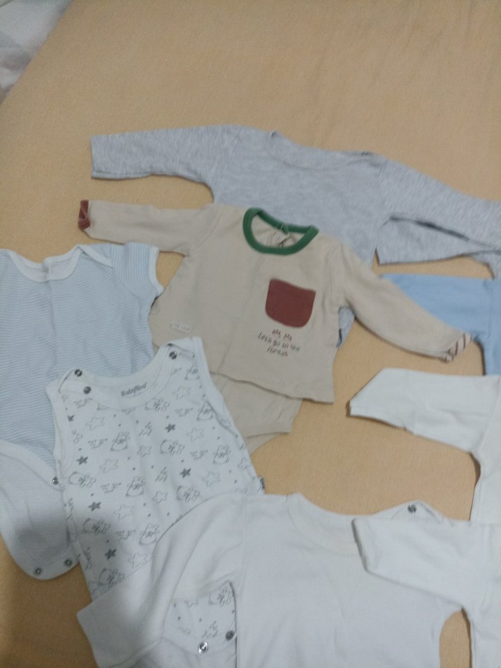 Bebek Erkek Uzun Kollu Beyaz Body - Görsel 4