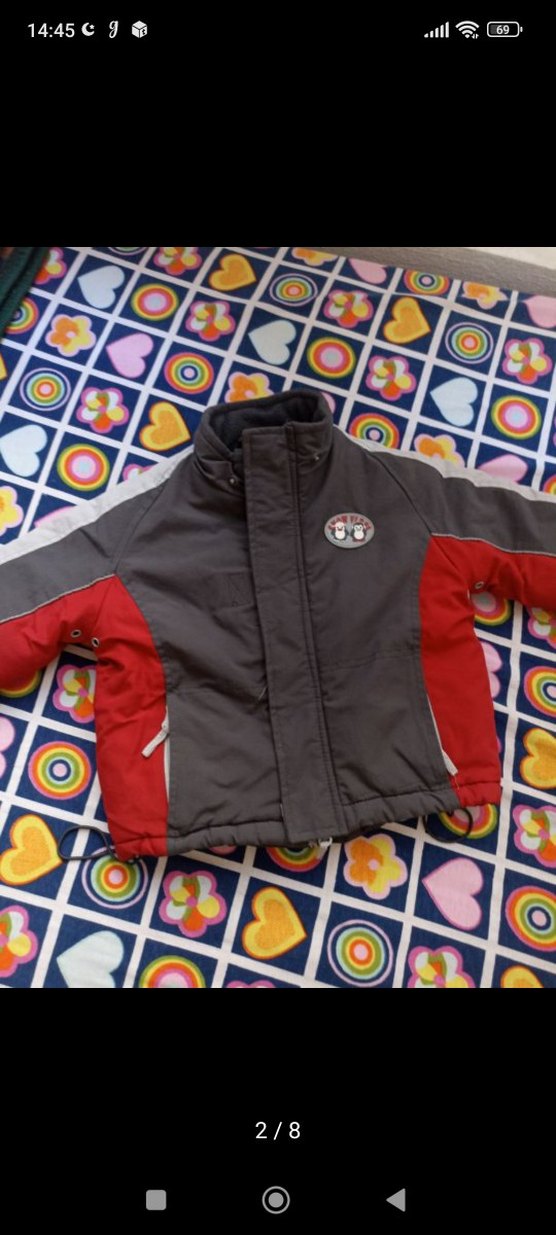 Düğmeli Gri Erkek bebek mont - Görsel 2