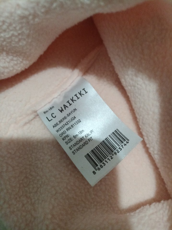 Kız Çocuk Pembe panduf ve bere - Görsel 5