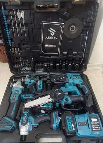 Şarjlı matkap 5 li set