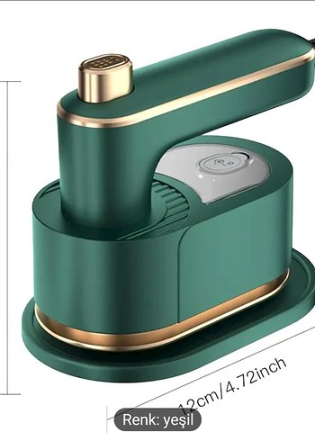 2 Adet taşınabilir ütü Renkli Beyaz ve Yeşil Mini Ütü - Görsel 2