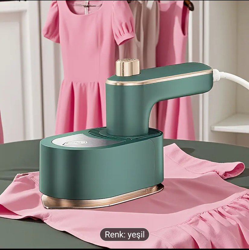 taşınabilir ütü 2 Renkli beyaz Yeşil renk elimizde mevcuttur - Görsel 5
