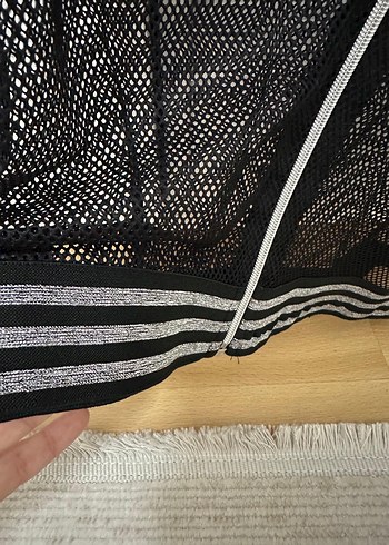 Siyah File Tarzı Dış giyim - Görsel 4