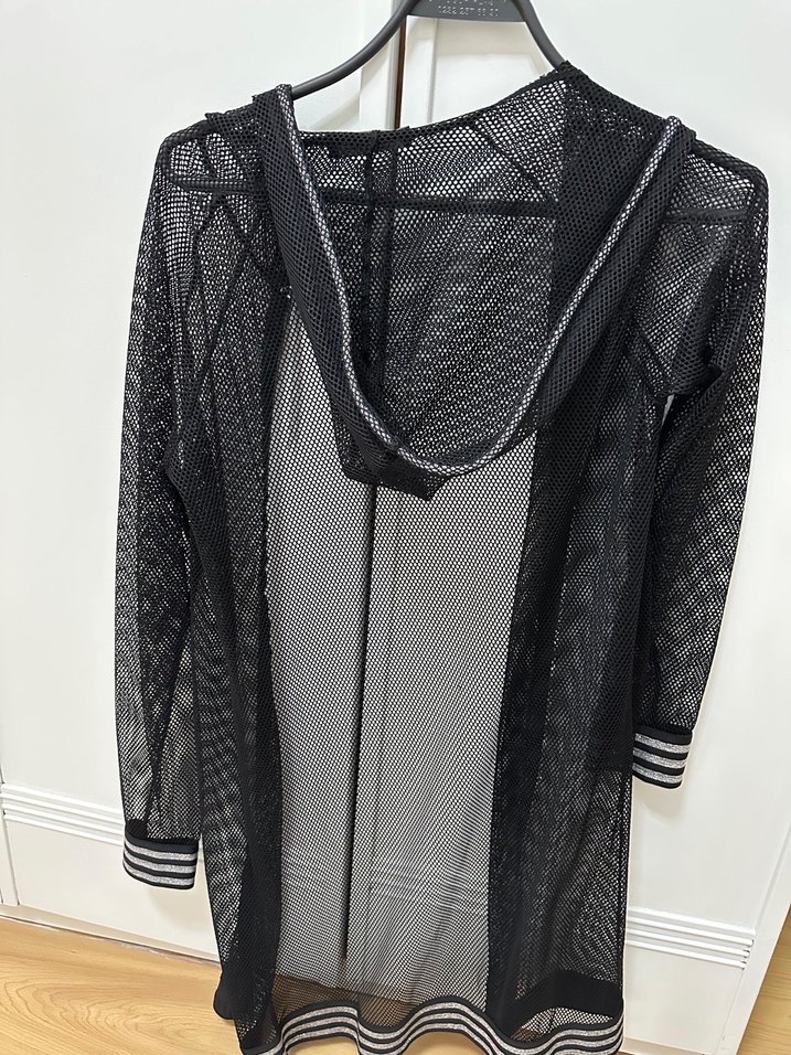 Siyah File Tarzı Dış giyim - Görsel 3