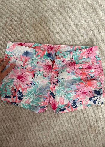 Renkli Desenli Mini Şortlar - Görsel 4