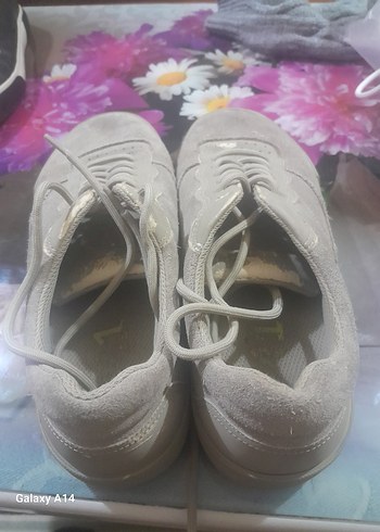 Gri  Dolgu Topuk Spor Ayakkabı - Görsel 2