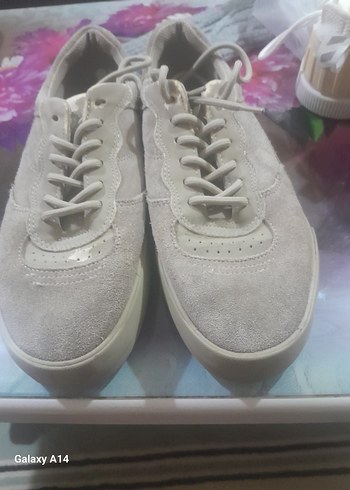 Gri  Dolgu Topuk Spor Ayakkabı - Görsel 3