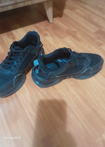 Erkek Siyah Bağcıklı Spor Ayakkabı - Görsel 3