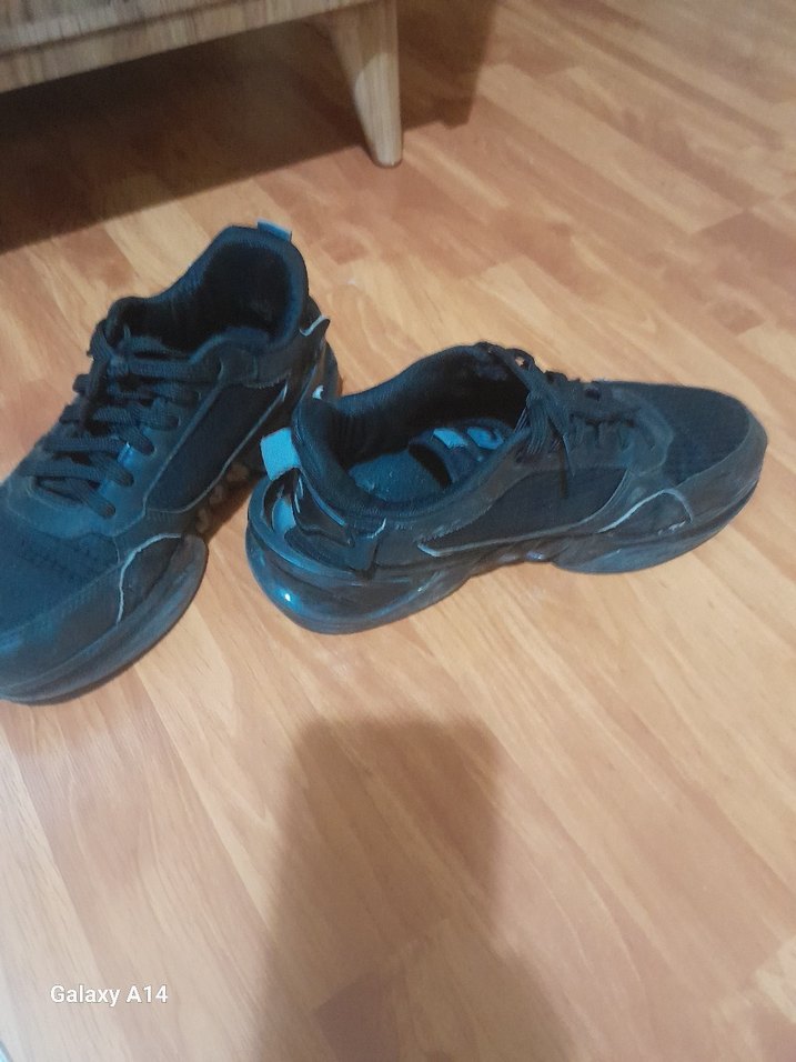 Erkek Siyah Bağcıklı Spor Ayakkabı - Görsel 3