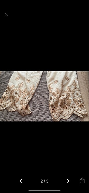 Zara zara dantelli pantolon