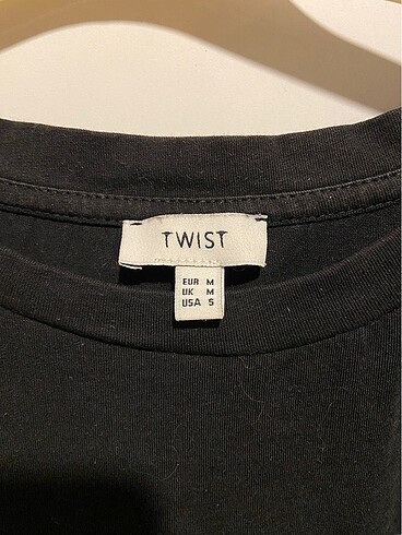 m Beden Siyah Twist T-Shirt M Beden