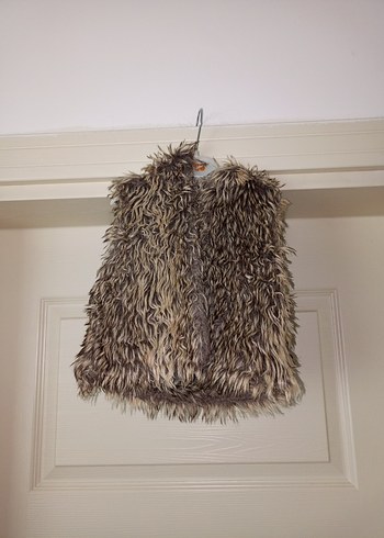 Kürk Detaylı Bohem çocuk yelek - Görsel 4