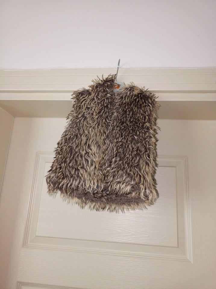 Kürk Detaylı Bohem çocuk yelek - Görsel 3