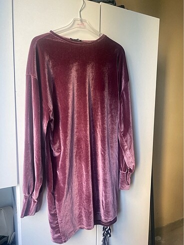 Kadın Kadife mor tunik çok iyi durumda L-Xl beden