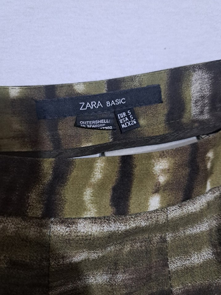 Zara Piliseli Bağlama Desenli Midi Kadın Etek - Görsel 2