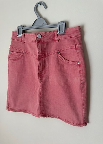 38 Beden Bershka Pembe Kot Etek