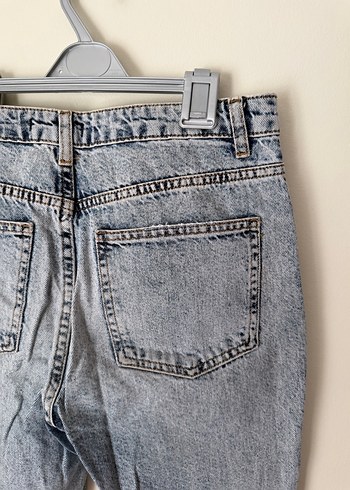 38 Beden Açık mavi Normal Boy Düz Kesim Kadın Kot Pantolon