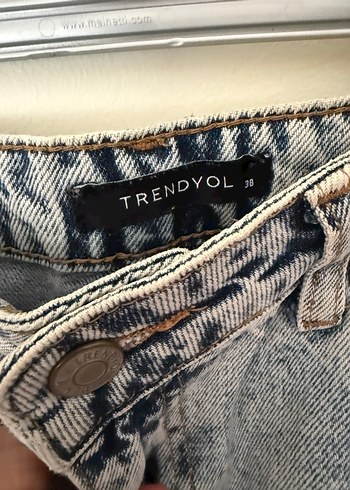 38 Beden mavi Renk Açık mavi Normal Boy Düz Kesim Kadın Kot Pantolon