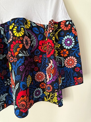 s Beden Zara çiçek desenli tshirt