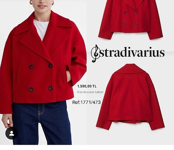 Stradivarius kaşe kaban