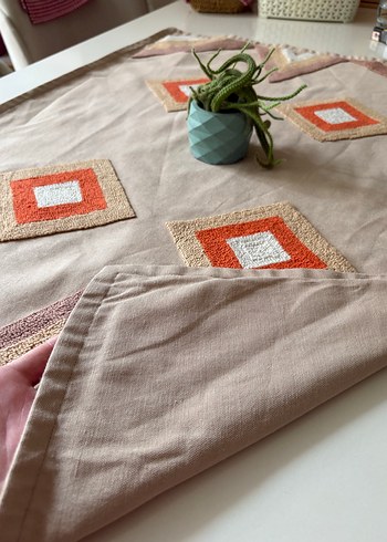 Punch Bohem Pastel Kahverengi Masa Örtüsü - Görsel 4