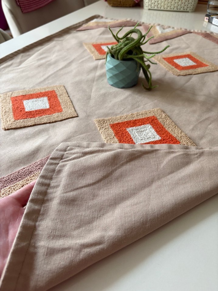 Punch Bohem Pastel Kahverengi Masa Örtüsü - Görsel 4