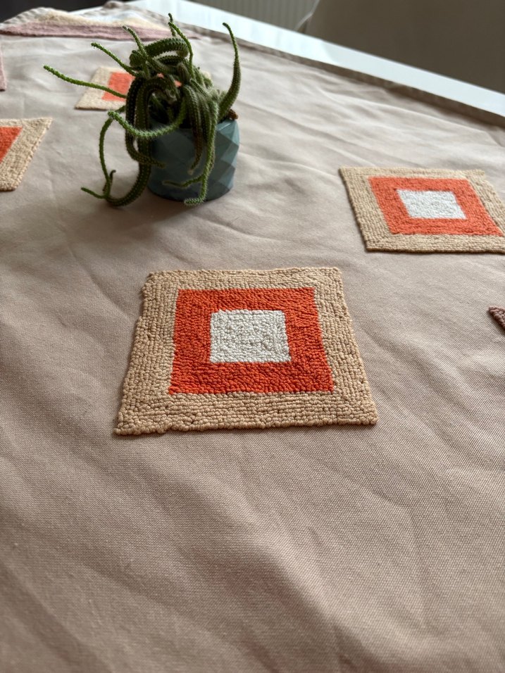 Punch Bohem Pastel Kahverengi Masa Örtüsü - Görsel 2