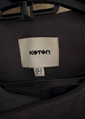 Fermuarlı ve Deri Detaylı Gri Kaban - Görsel 4