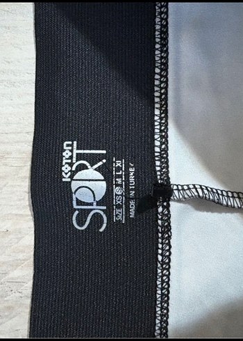 Desenli Gri Kadın Tayt - Görsel 3