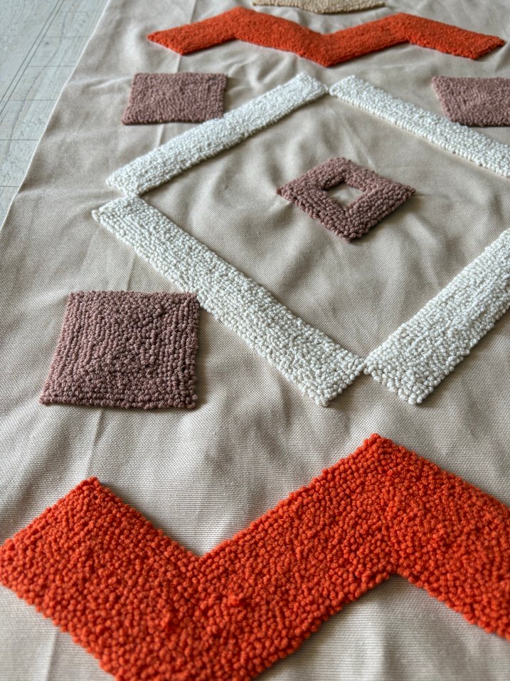 Bohem Tarz Nakışlı Kahverengi Punch Runner - Görsel 3