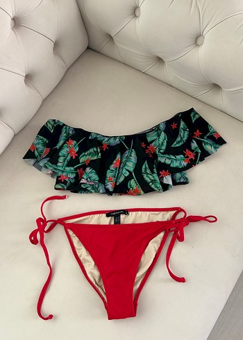 s Beden kırmızı Renk Trendyolmilla bikini takım
