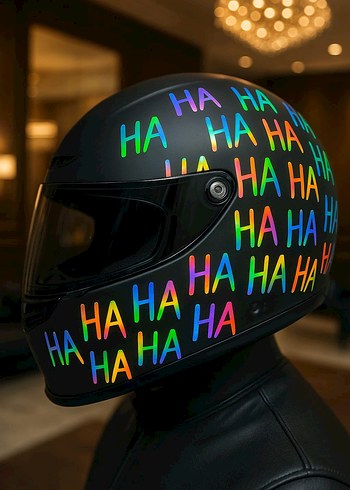 Renkli HAHA Sticker - Görsel 2