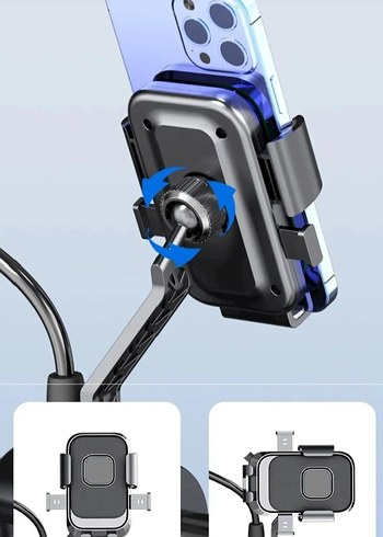 Gri Telefon Tutucu - Görsel 2