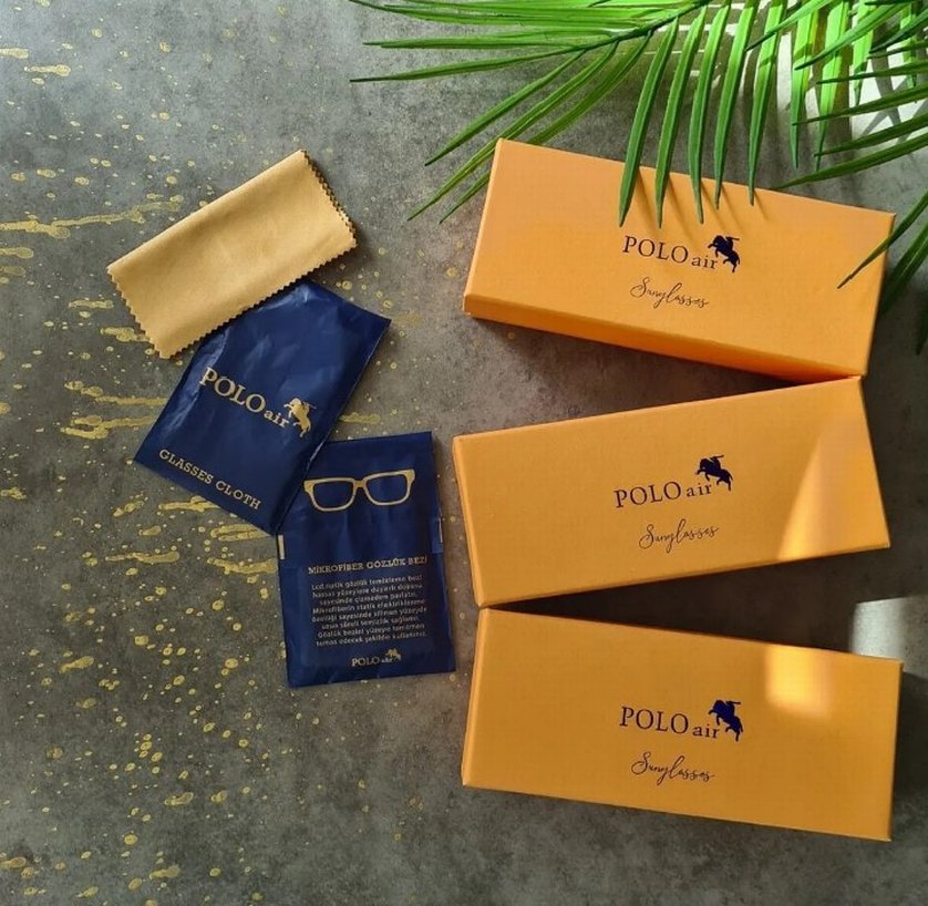 polo Parlak Siyah Kadın Gözlük - Görsel 4