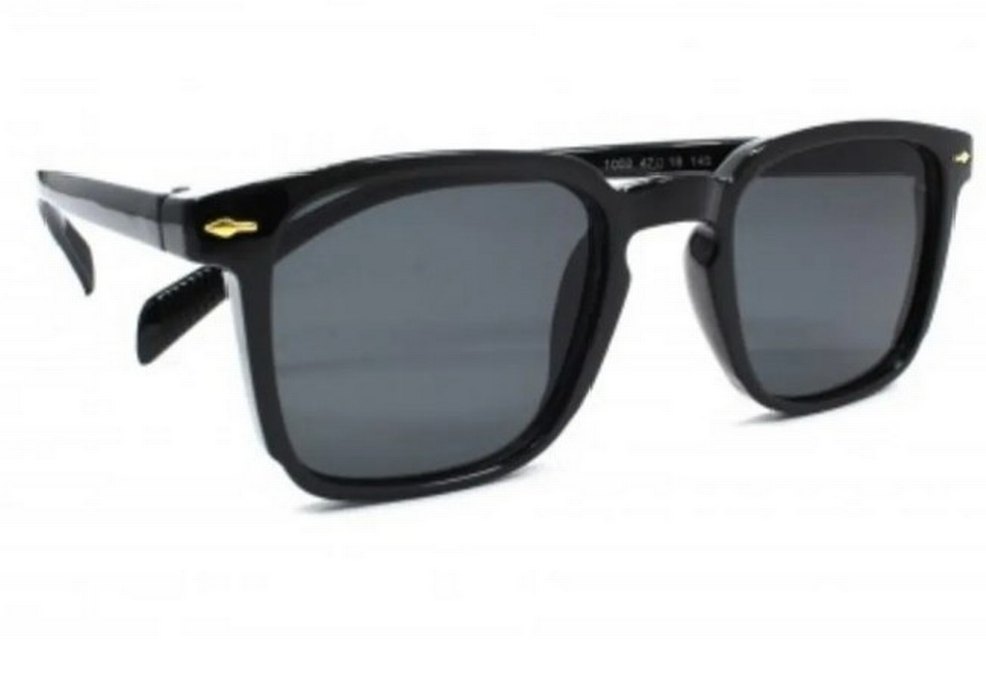 Siyah Minimalist unisex Güneş Gözlüğü - Görsel 3