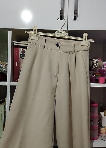 Yüksek bel kumaş pantolon