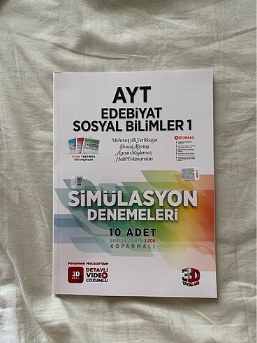 Ayt edebiyat sosyal1 simülasyon denemesi