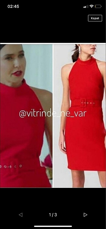 Trendyolmilla kırmızı elbise