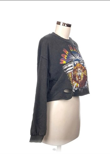 Bershka VAN HALEN YIRTIK DETAYLI BASKILI SWEATSHİRT