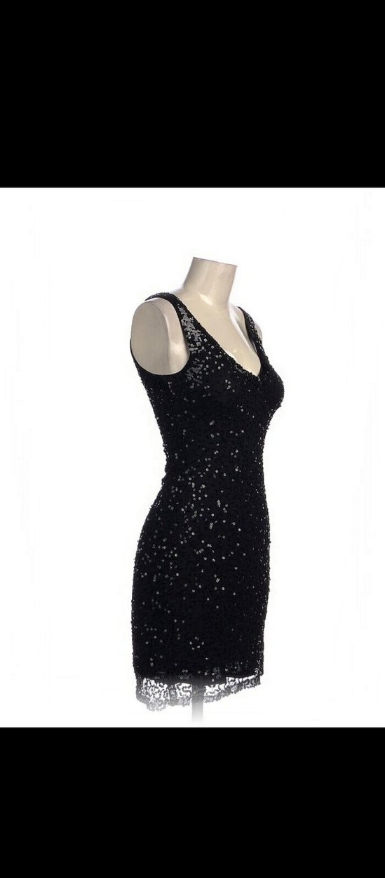 Full Pul Payetli Abiye Kısa Elbise - Görsel 2