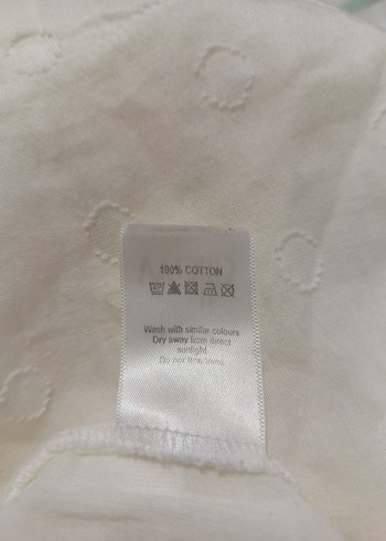 Beyaz Pamuk Tunik Bluz Pareo - Görsel 16