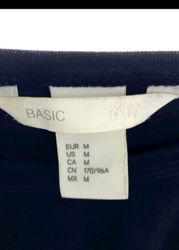 38 Beden siyah Renk H&M Crop T-shirt