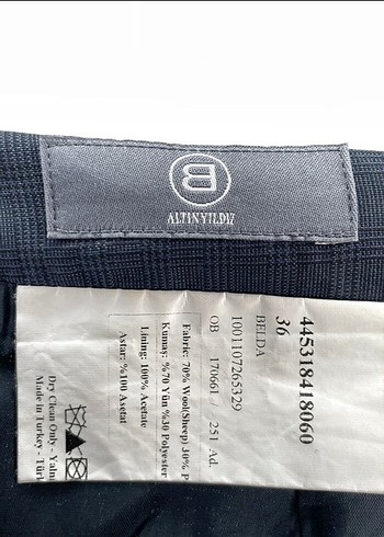 Altınyıldız Kumaş Mini Etek - Görsel 4