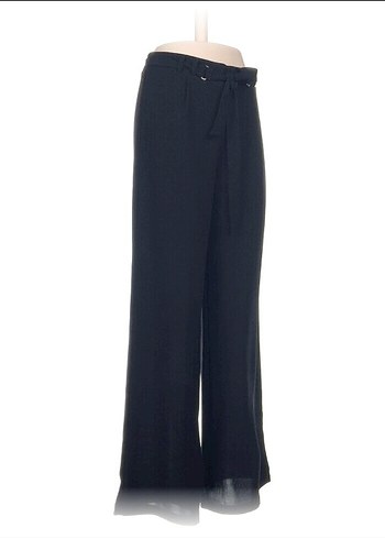 Bol Paça Düz Kesim Pantolon - Görsel 3