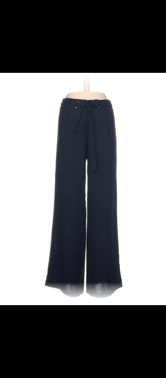 Bol Paça Düz Kesim Pantolon - Görsel 2