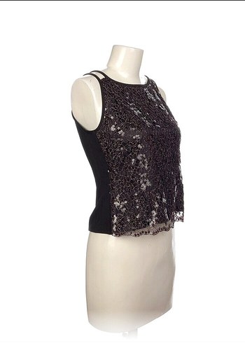 Pul İşlemeli Askılı Bluz - Görsel 2