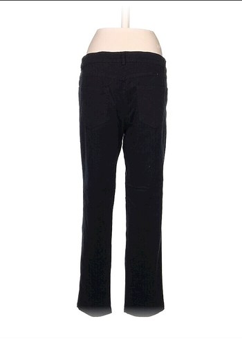 Siyah Kadın Düz Kesim Kot Pantolon - Görsel 3