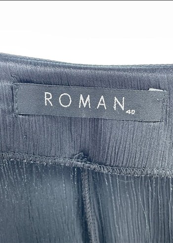 Roman Marka Düz Kesim Bol Paça Pantolon - Görsel 4